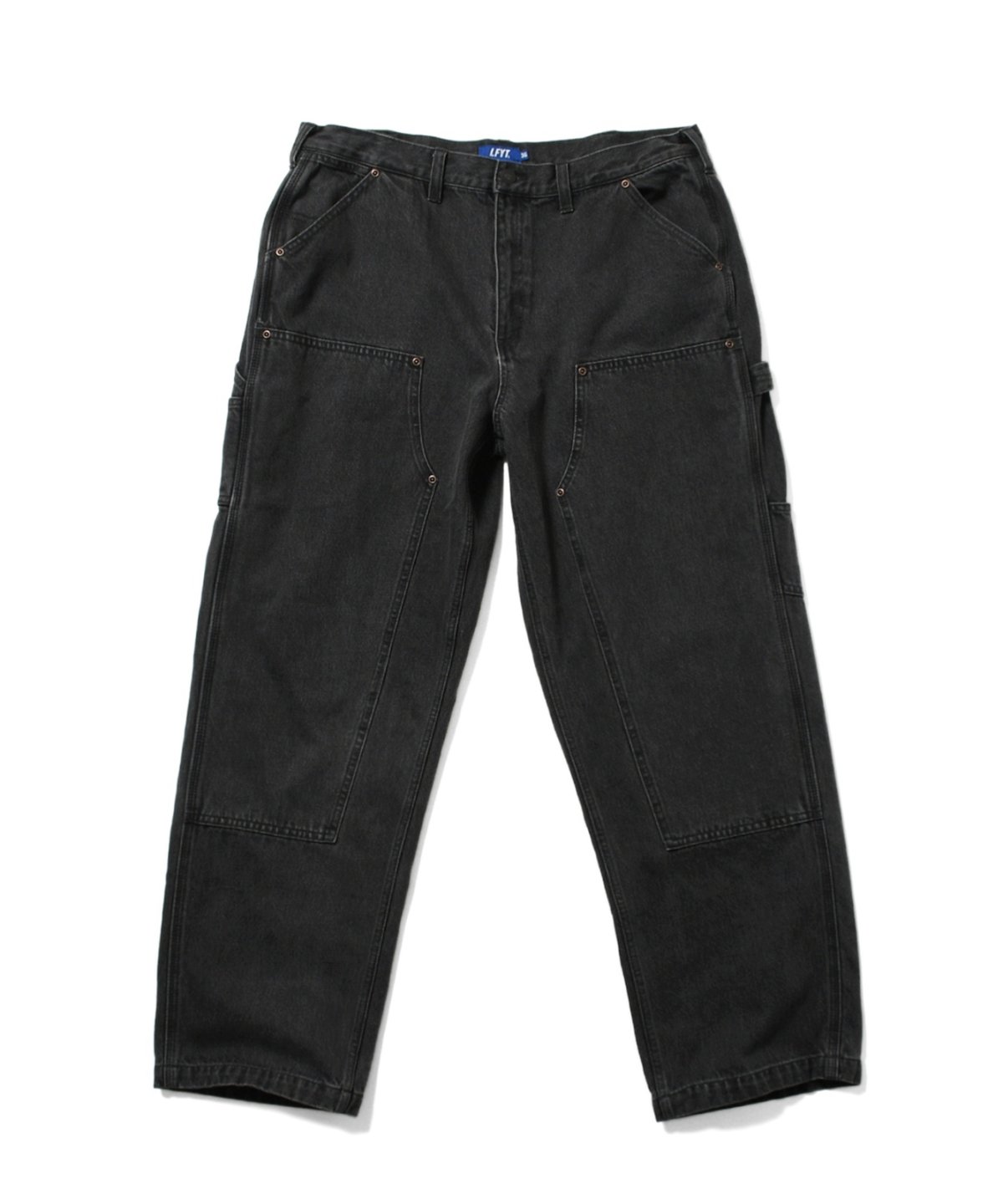 画像1: LFYT(ラファイエット) / BLACK DENIM PAINTER PANTS (1)