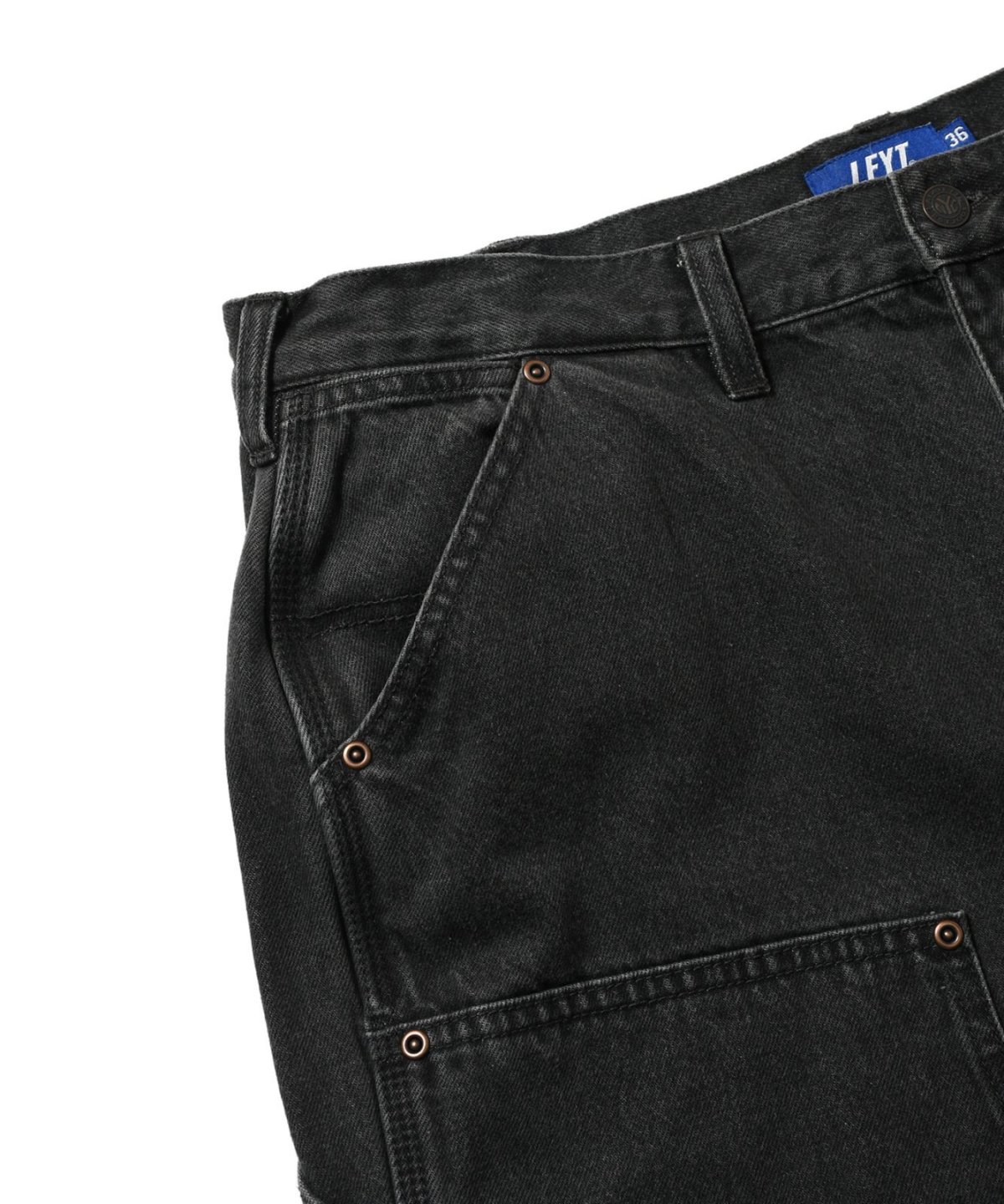画像5: LFYT(ラファイエット) / BLACK DENIM PAINTER PANTS (5)