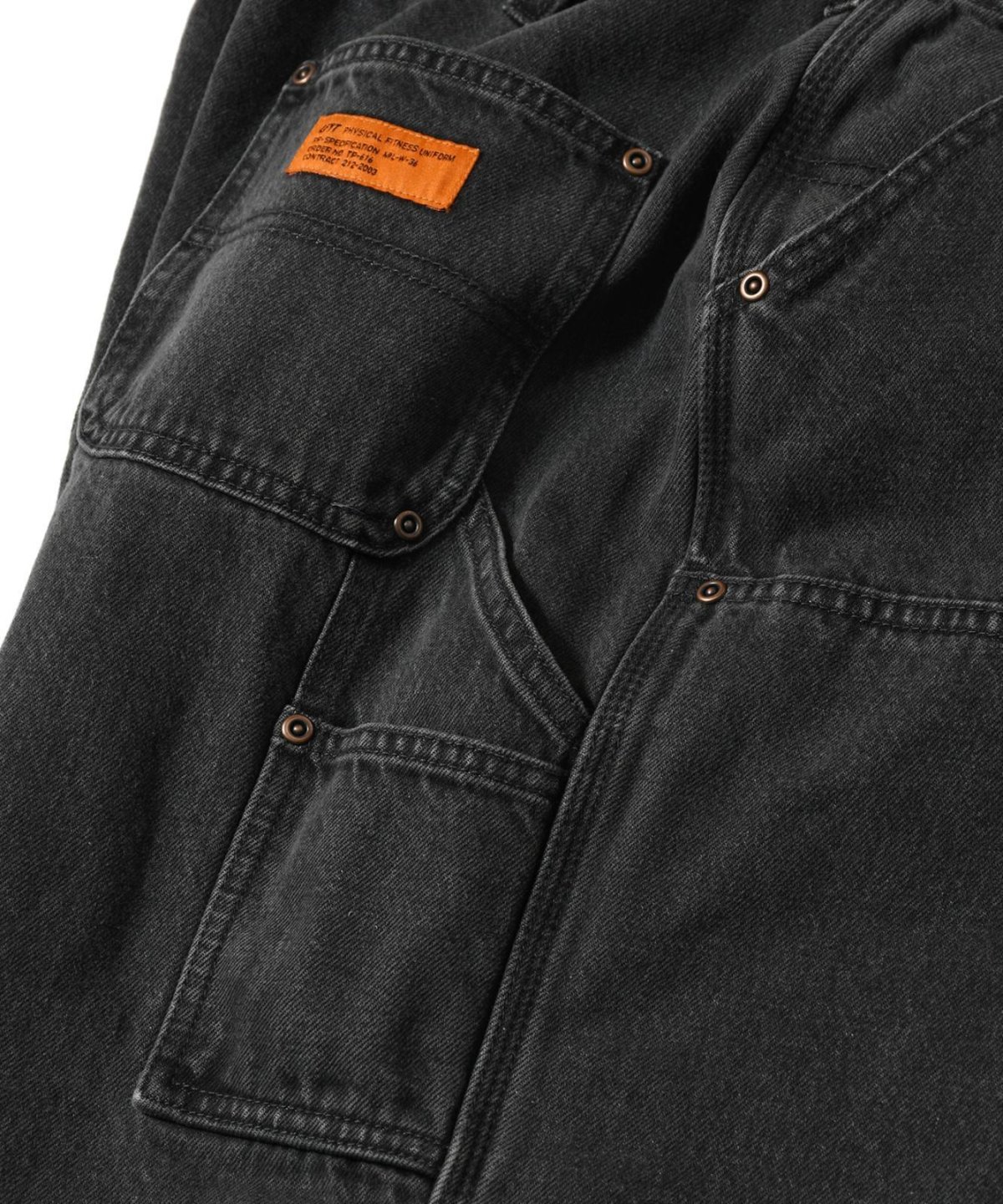 画像8: LFYT(ラファイエット) / BLACK DENIM PAINTER PANTS (8)