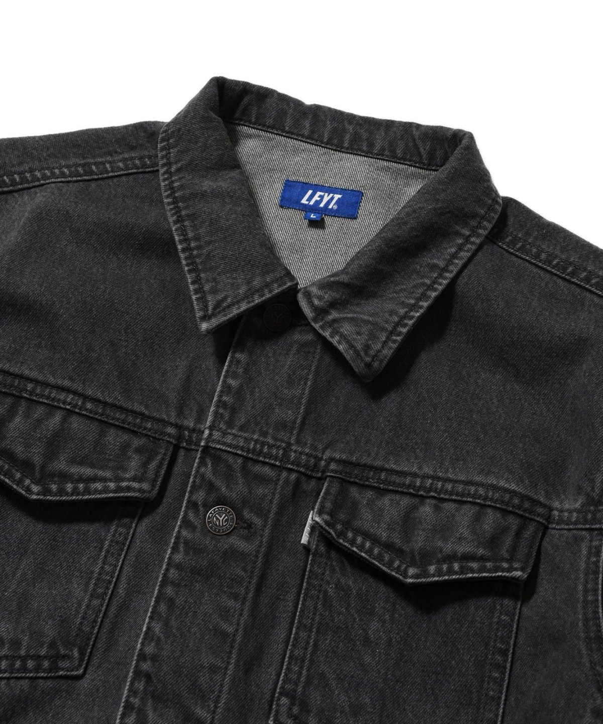 画像2: LFYT(ラファイエット) / BLACK DENIM TRUCKER JACKET (2)