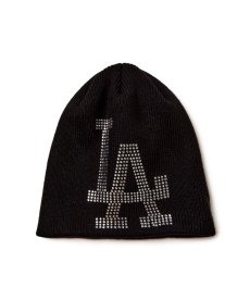 画像1: NEW ERA / ベーシック ビーニー Rhinestone ビッグロゴ ロサンゼルス・ドジャース (1)