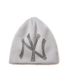 画像1: NEW ERA / ベーシック ビーニー Rhinestone ビッグロゴ ニューヨーク・ヤンキース (1)