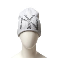 画像3: NEW ERA / ベーシック ビーニー Rhinestone ビッグロゴ ニューヨーク・ヤンキース (3)