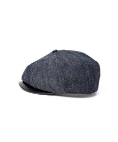 画像2: CALEE(キャリー) / LEATHER WAPPEN DENIM BRIM LEATHER CAS (2)