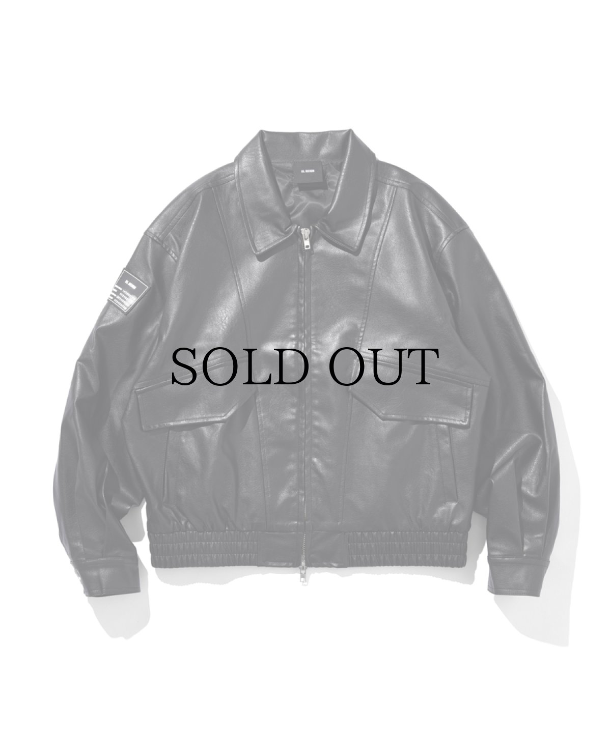 画像2: EL REIGN(エルレイン) / ARMY LEATHER JACKET  (2)