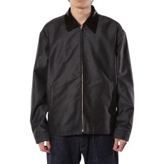 画像8: CALEE(キャリー) / CORD CLOTH LEATHER COLLAR JACKET (8)