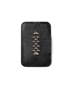 画像1: CALEE(キャリー) / STUDS LEATHER CARD CASE ＜Magsafe＞ (1)