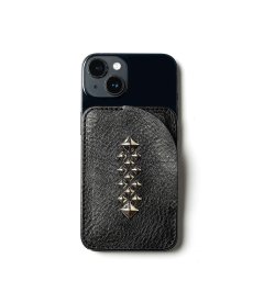 画像3: CALEE(キャリー) / STUDS LEATHER CARD CASE ＜Magsafe＞ (3)
