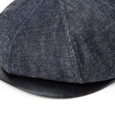 画像4: CALEE(キャリー) / LEATHER WAPPEN DENIM BRIM LEATHER CAS (4)