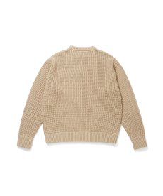 画像4: HIDEANDSEEK(ハイドアンドシーク) / Heavy Waffle Knit Sweater(26aw) (4)