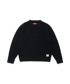 画像1: HIDEANDSEEK(ハイドアンドシーク) / Heavy Waffle Knit Sweater(26aw) (1)
