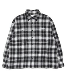 画像2: HAIGHT / OMBRE CHECK FLANNEL SHIRT (2)