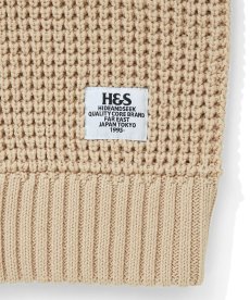 画像5: HIDEANDSEEK(ハイドアンドシーク) / Heavy Waffle Knit Sweater(26aw) (5)