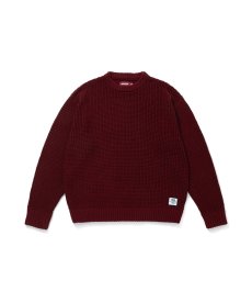 画像2: HIDEANDSEEK(ハイドアンドシーク) / Heavy Waffle Knit Sweater(26aw) (2)