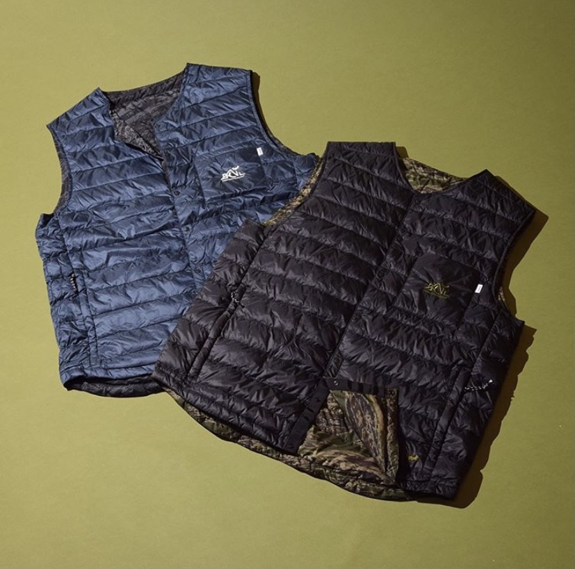 Back Channel×NANGA REVERSIBLE DOWN VEST