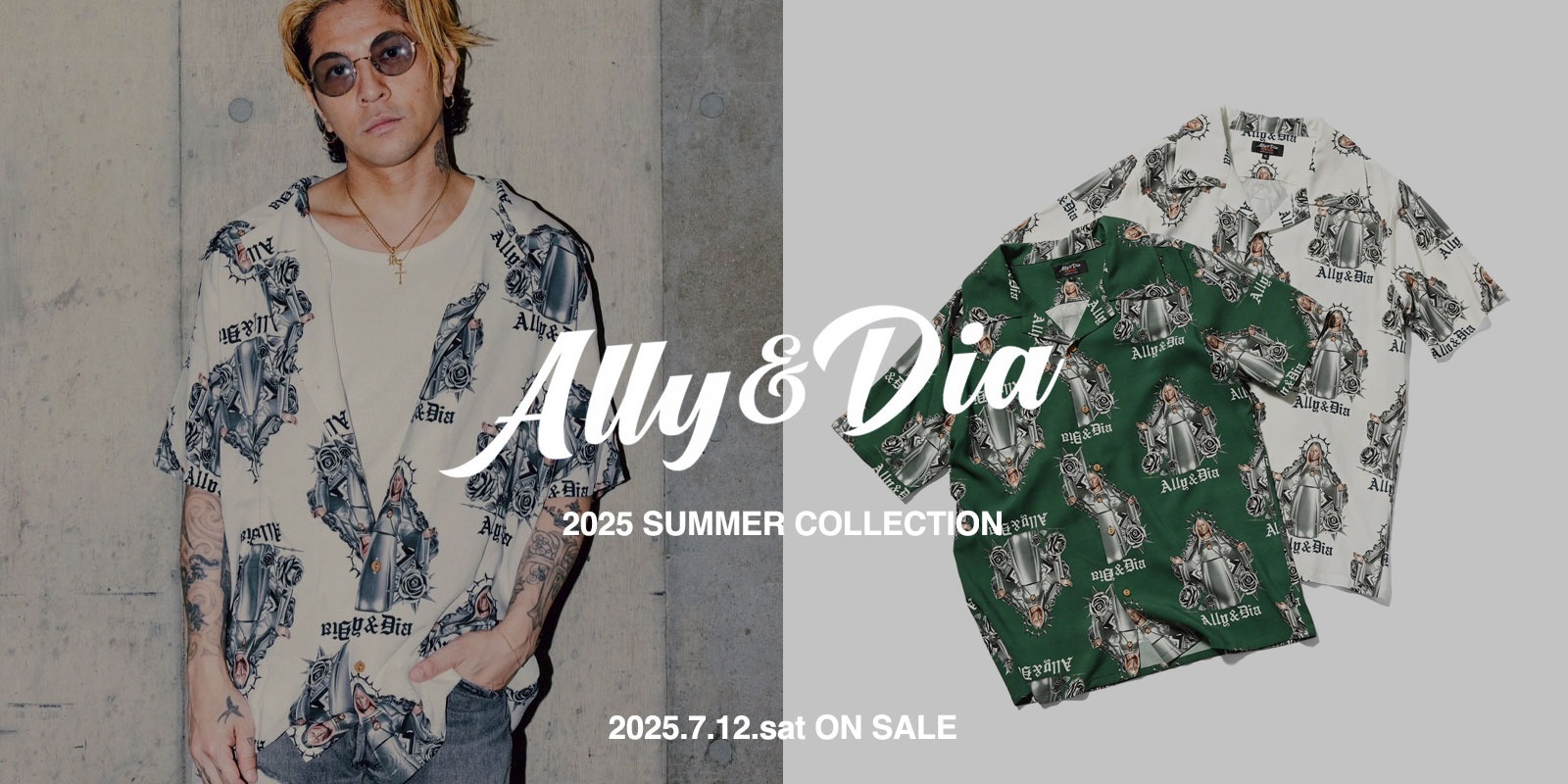7/12(土) ALLY&DIA 2025 SUMMER COLLECTION 新作発売