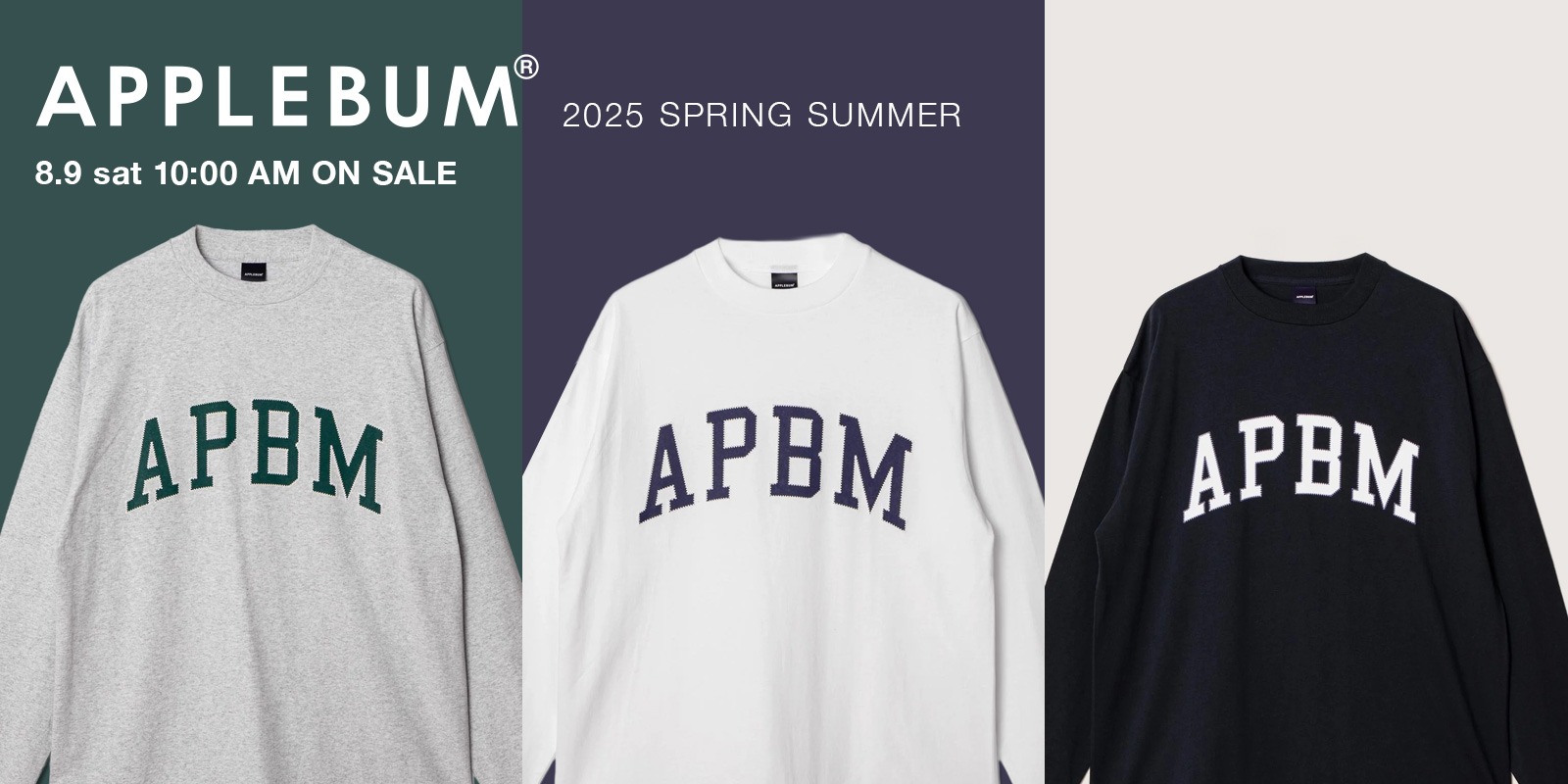 8/9(土) APPLEBUM 2025 HIGH SUMMER COLLECTION 新作発売