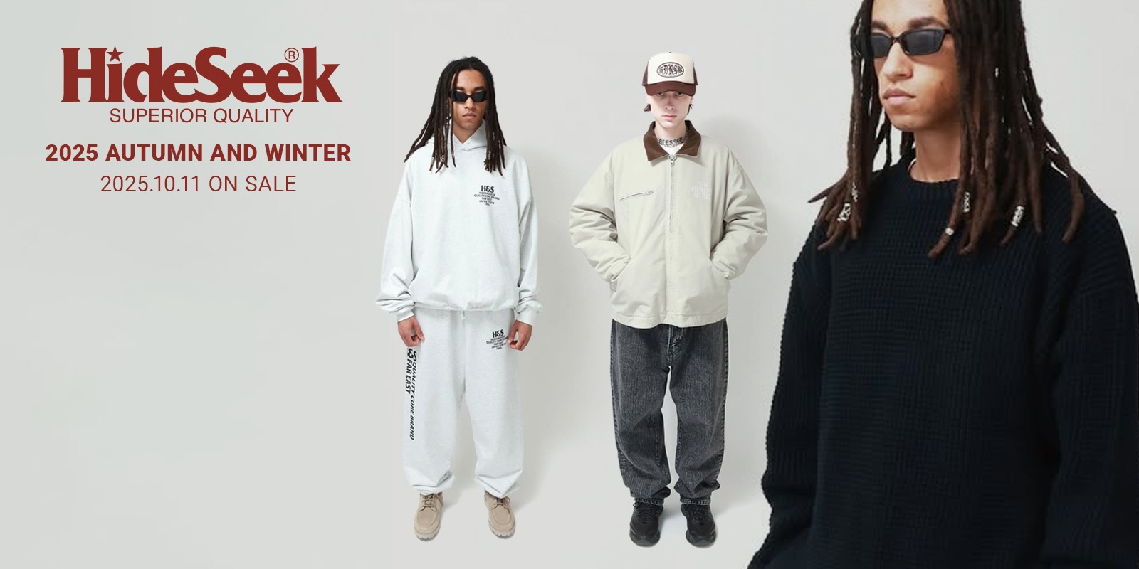 10/11(土) HideandSeek 2025 AUTUMN&WINTER COLLECTION 新作発売