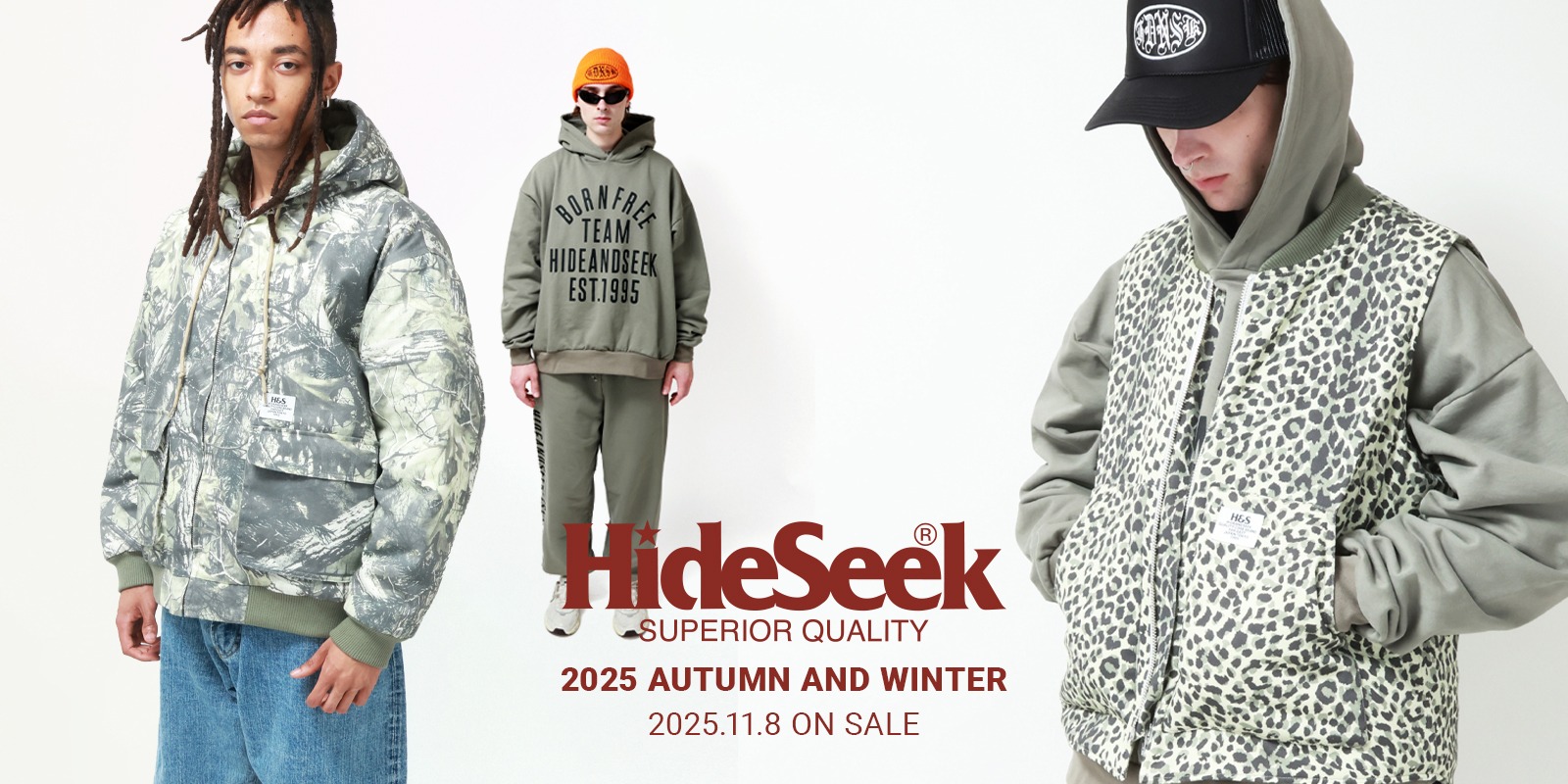11/8(土) HideandSeek 2025 AUTUMN&WINTER COLLECTION 新作発売