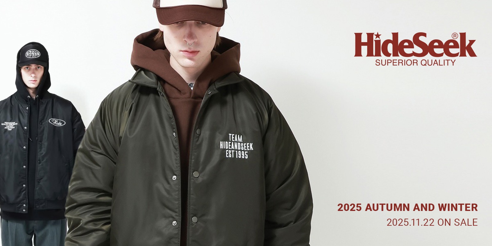 11/22(土) HideandSeek 2025 AUTUMN&WINTER COLLECTION 新作発売