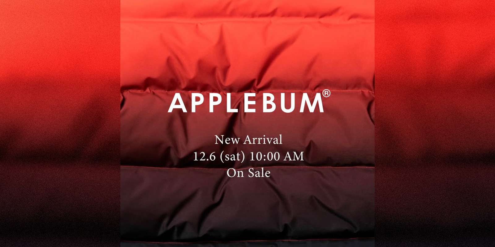 12/6(土) APPLEBUM 2025 AUTUMN&WINTER COLLECTION 新作発売