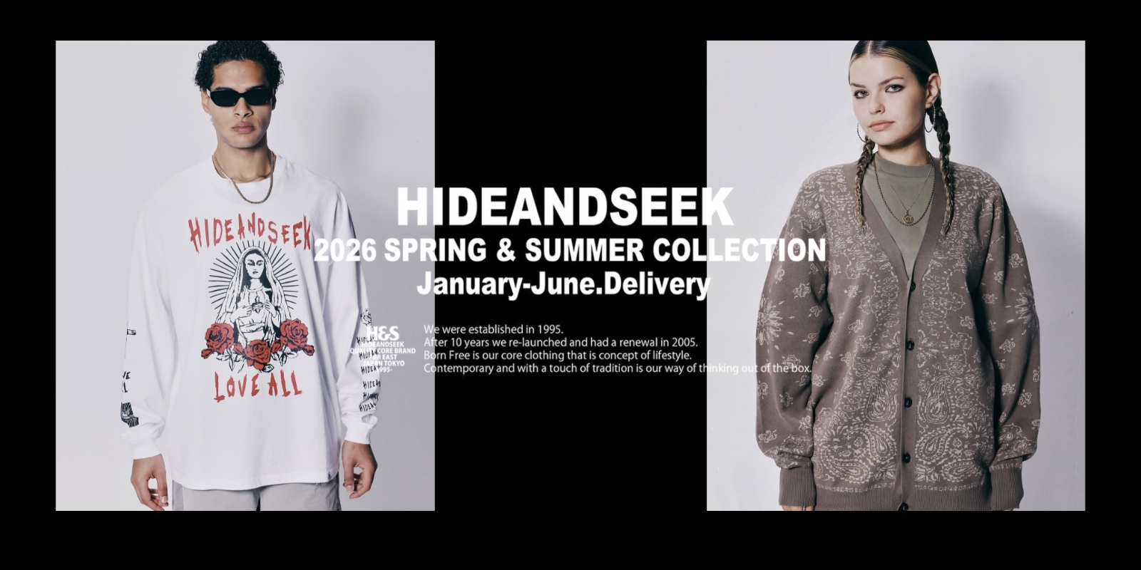 3/20(金)祝 12時〜 HideandSeek 2026 SPRING&SUMMER COLLECTION 新作発売