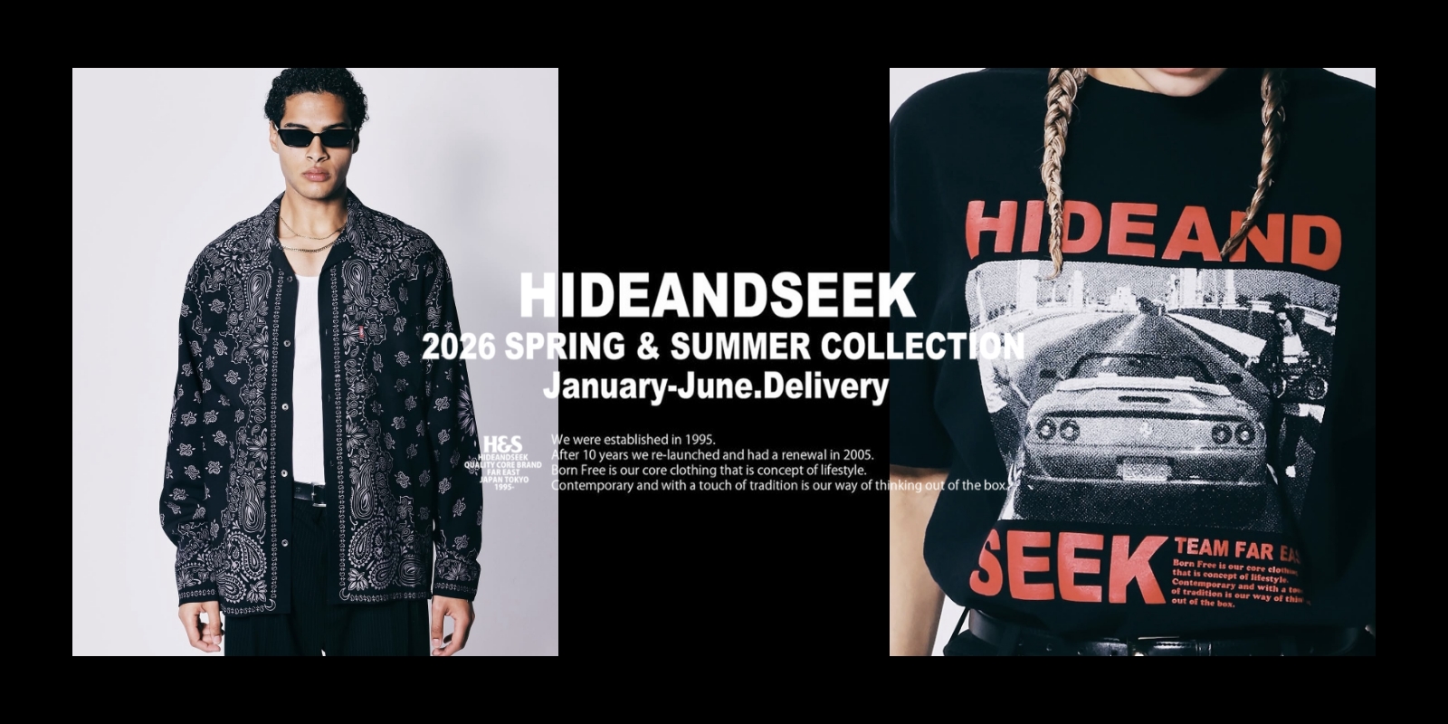 4/18(土) 12時〜 HideandSeek 2026 SPRING&SUMMER COLLECTION 新作発売