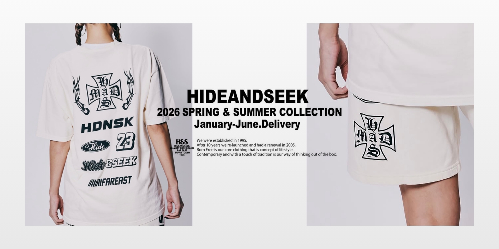 6/20(土) 12時〜 HideandSeek 2026 SPRING&SUMMER COLLECTION 新作発売