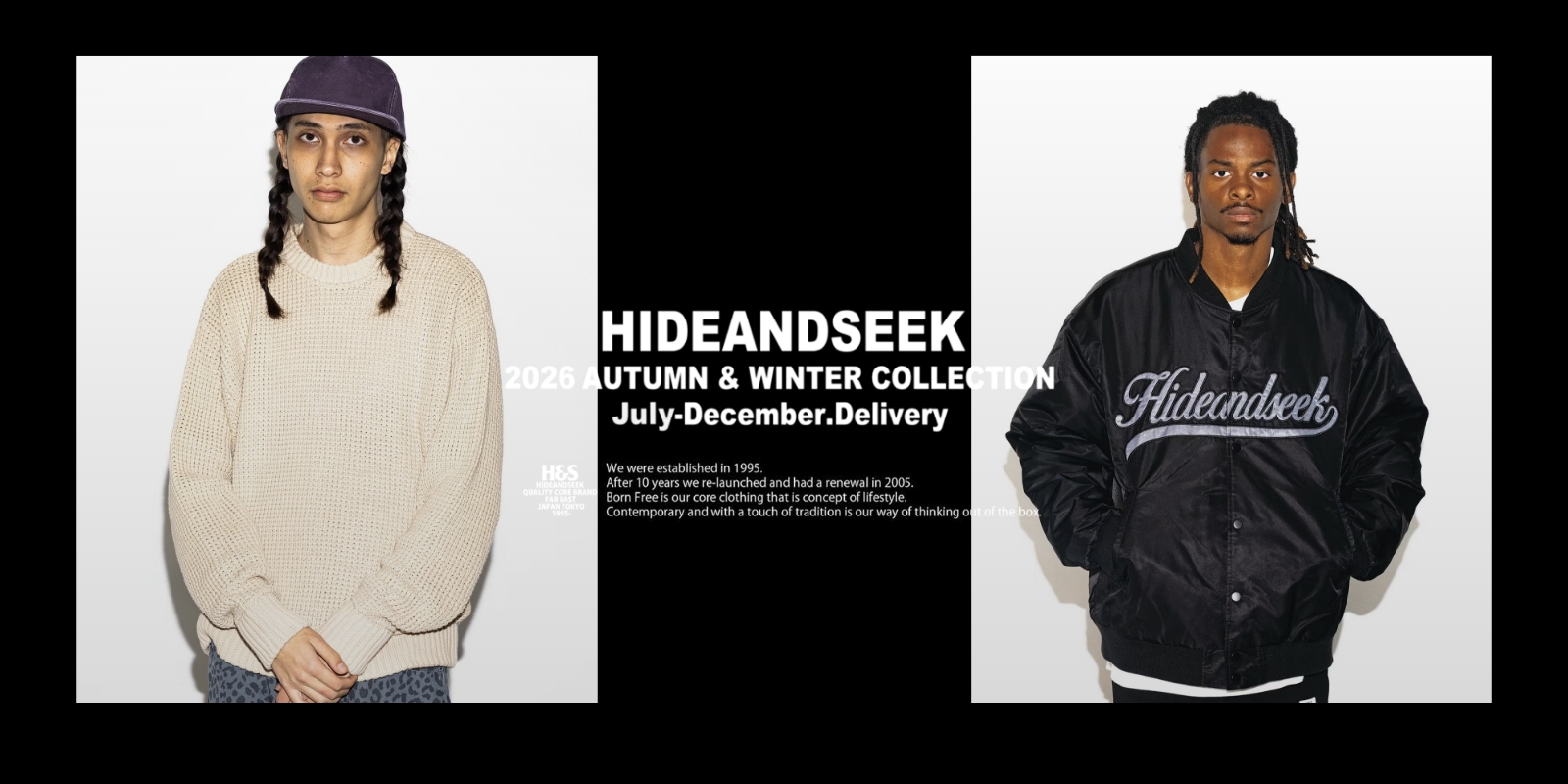 10/31(土) 12時〜 HideandSeek 2026 AUTUMN&WINTER COLLECTION 新作発売