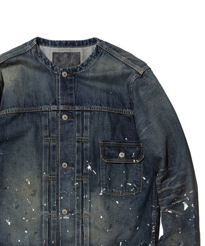 CALEE(キャリー) ジャケット 20SS031 Used 1st type no collar denim 