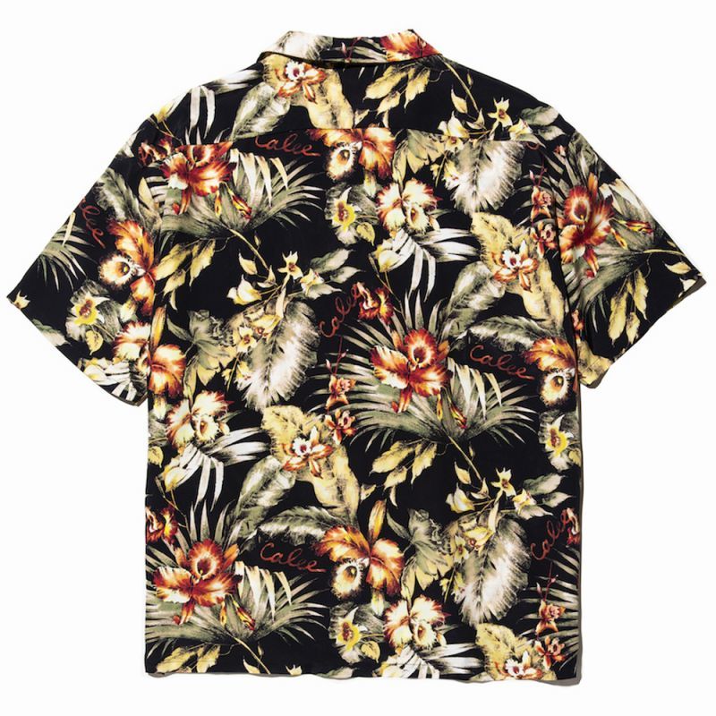 CALEE(キャリー) シャツ 20SS082 Hawaiian S/S shirt -BLACK- 正規取扱 