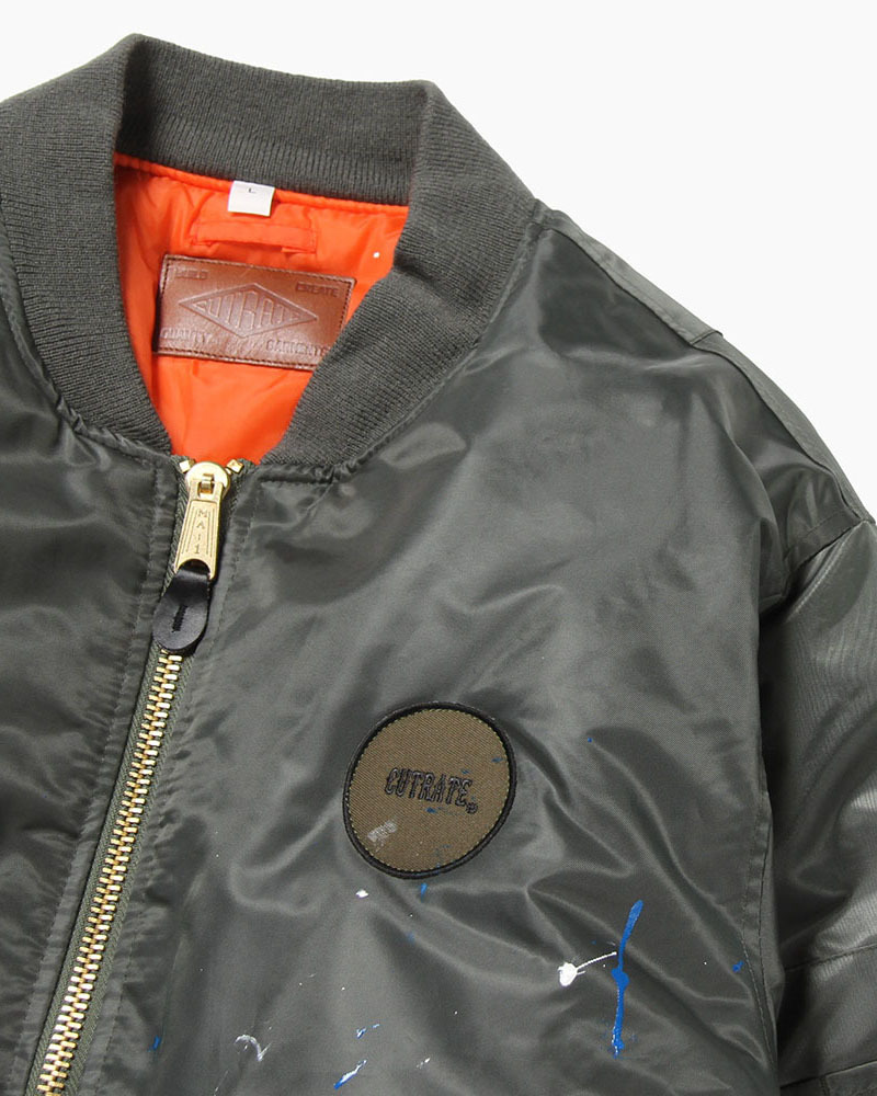 CUTRATE(カットレイト) ジャケット CR-20AW078 LOGO WAPPEN MA-1 