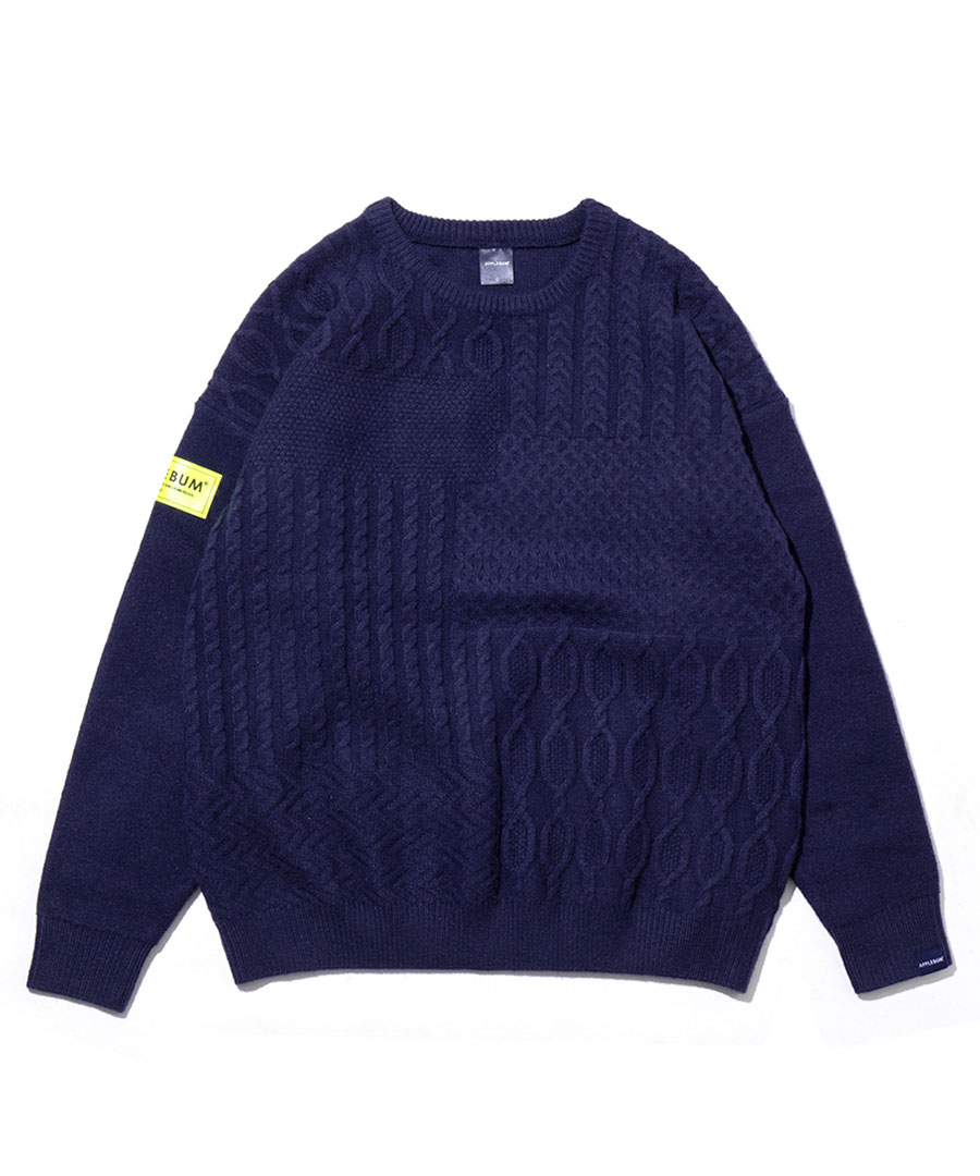 APPLEBUM(アップルバム) セーター 2020504 Mix Crew Sweater 正規取扱 