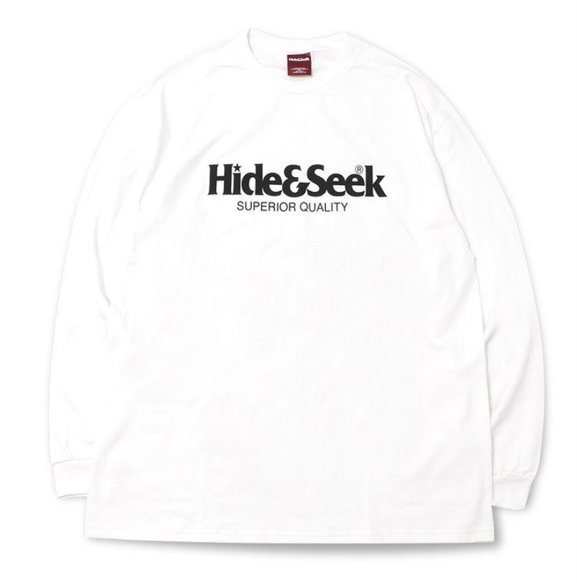 HIDEANDSEEK(ハイドアンドシーク) ロンT HC-010821 Logo L/S Tee(21ss 