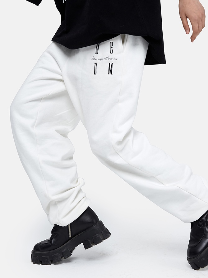 MEDM Logo Jogger / WHITE スウェットパンツ　ホワイト