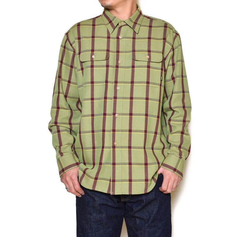 CALEE(キャリー) シャツ 6/6 Twill L/S check shirt 21AW013 正規取扱 