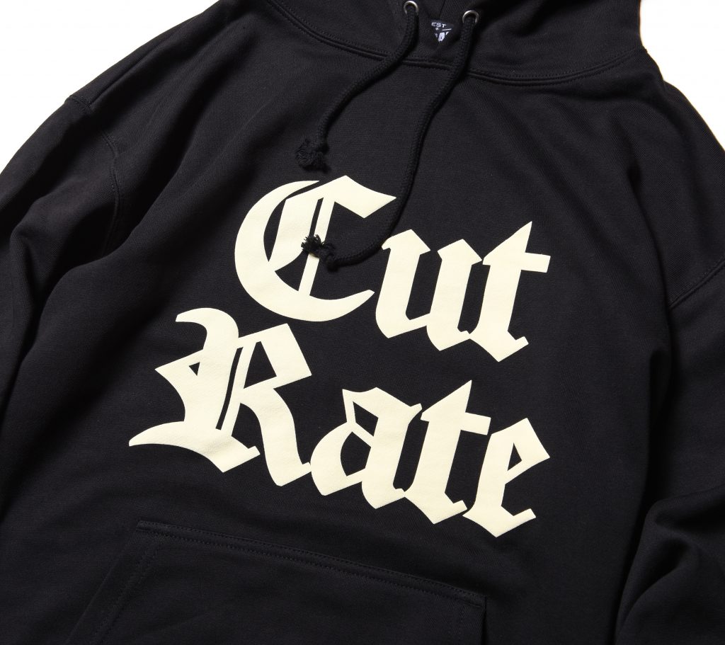 CUTRATE(カットレイト) スウェットパーカー OLD ENGLISH LOGO L/S