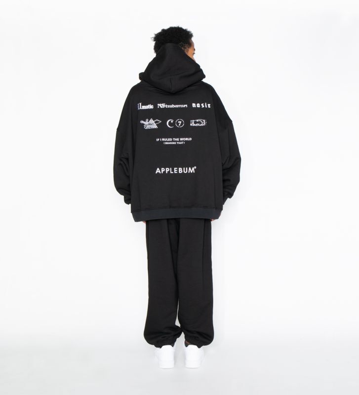 APPLEBUM “Nas” Sweat Parka (Black) XXL