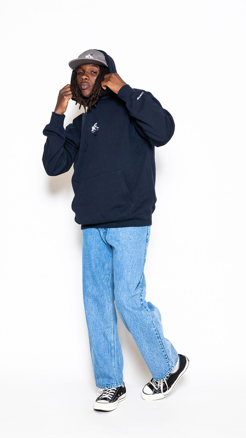 Back Channel(バックチャンネル) デニムパンツ WASHED BAGGY DENIM 