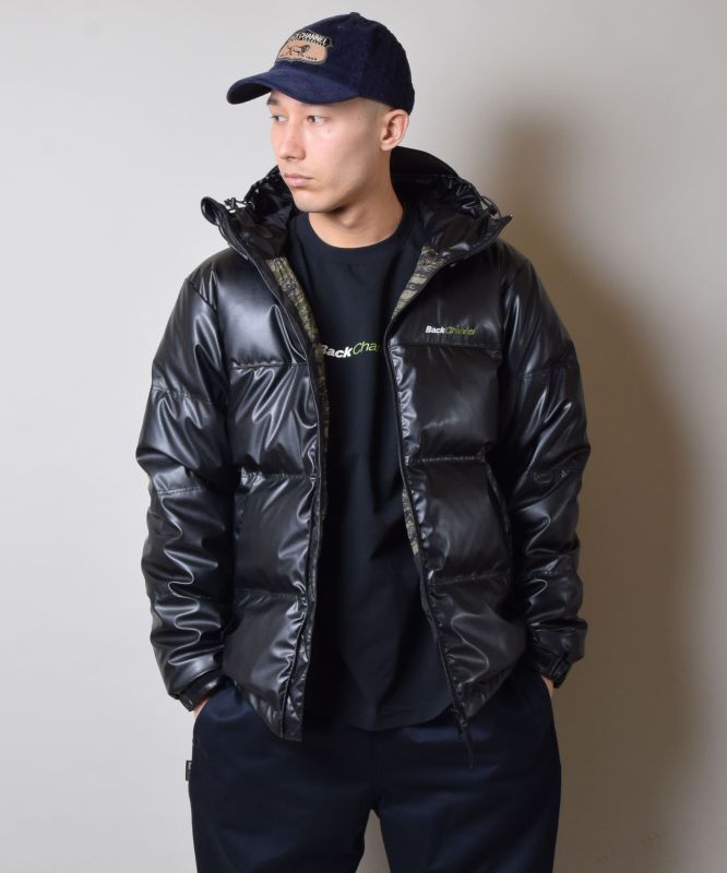 メンズバックチャンネル　NANGA HOODED DOWN JACKET