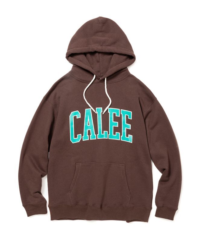 画像1: CALEE / College type CALEE logo pullover parka -BROWN- (1)