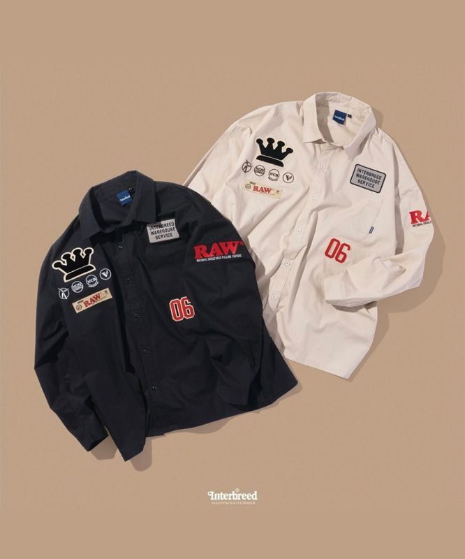INTERBREEDインターブリード シャツ RAW × INTERBREED RAW