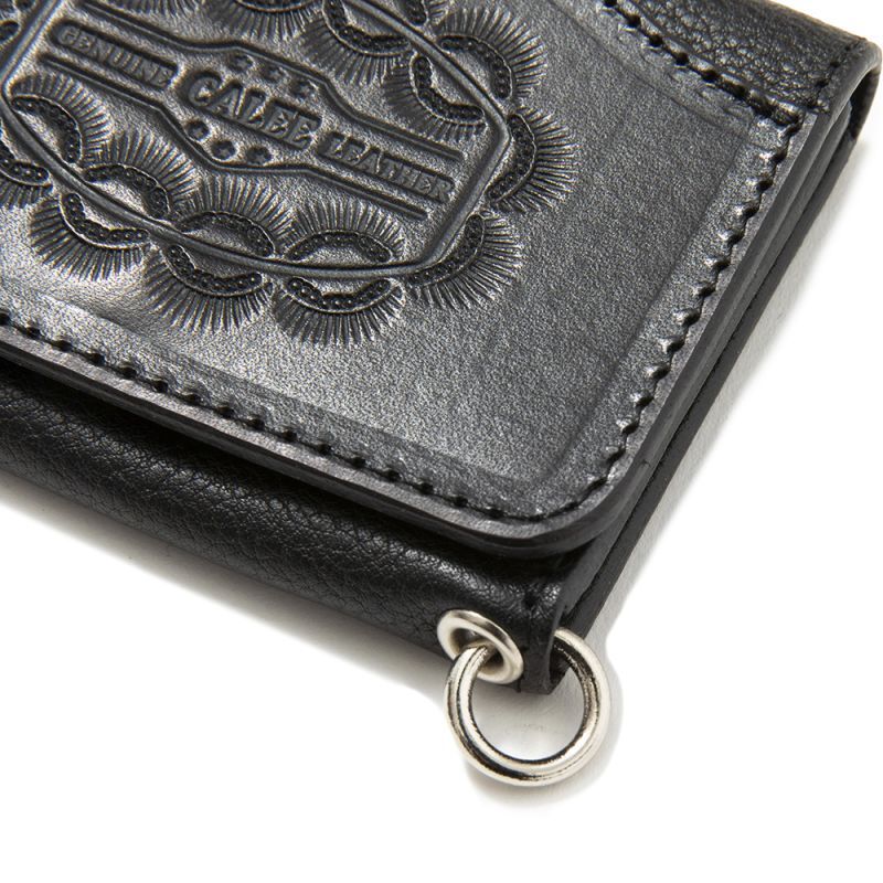 CALEE(キャリー) ウォレット Embossing leather multi wallet 