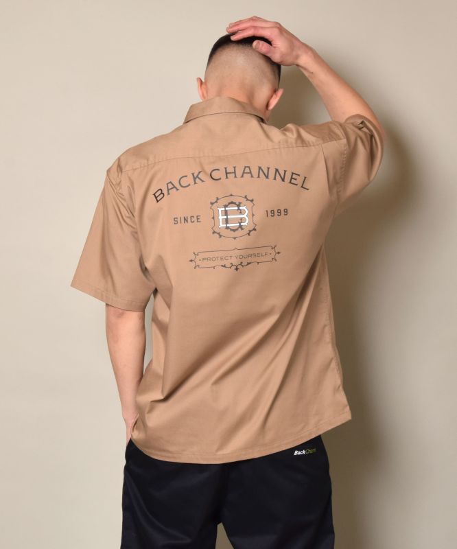 Back Channel(バックチャンネル) シャツ WORK HALF SLEEVE SHIRT 