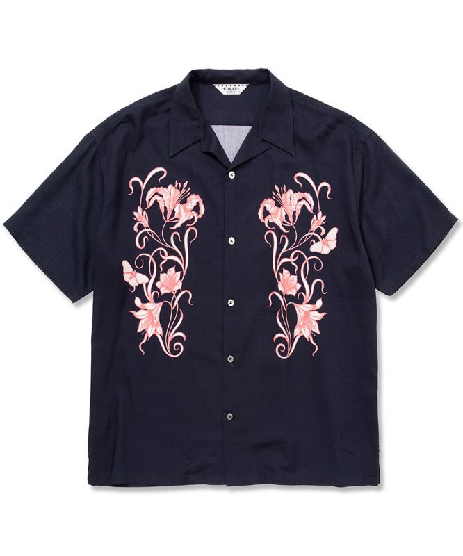 CALEE(キャリー) シャツ ×Miho Murakami Flower pattern S/S shirt