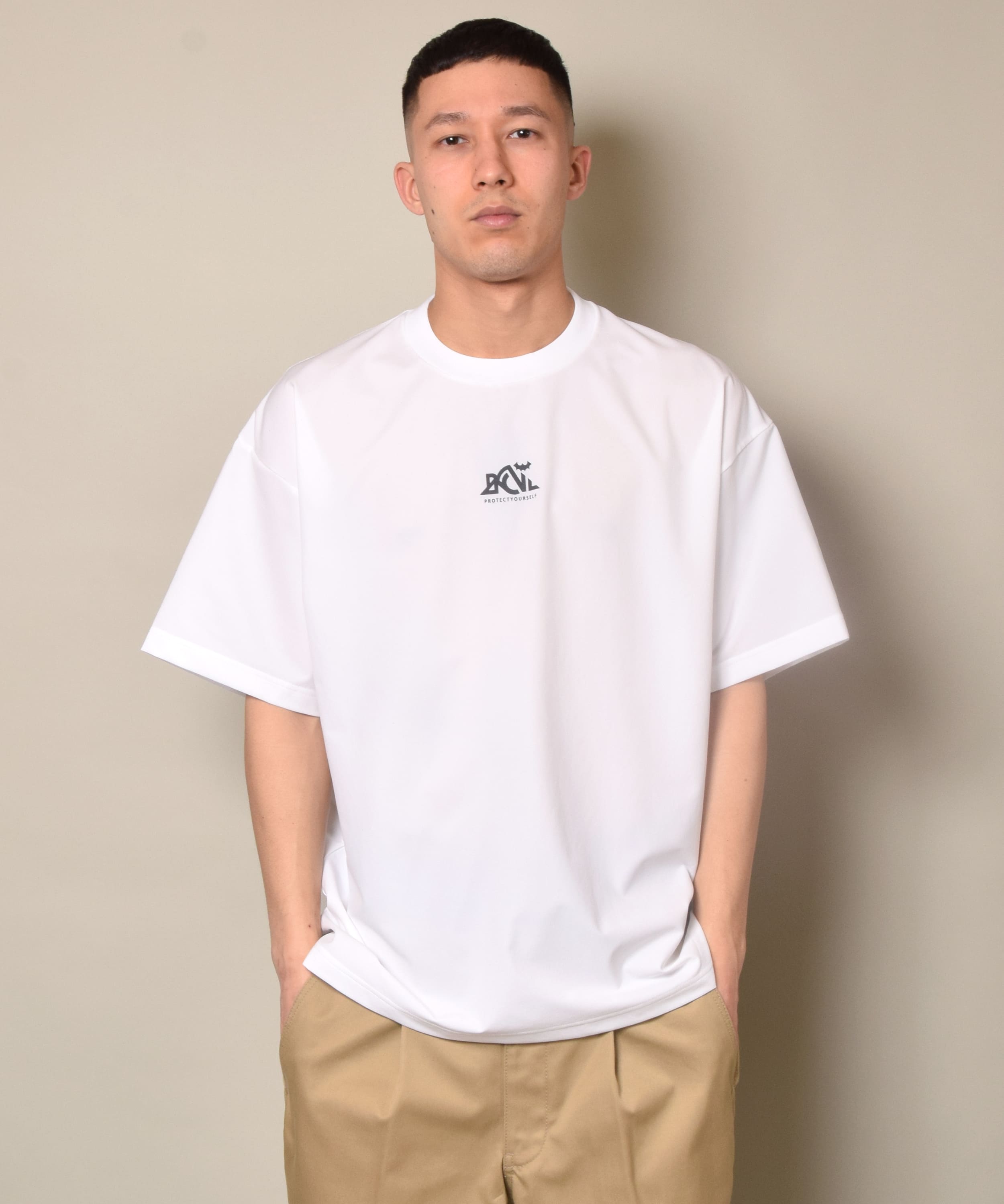 Back Channel(バックチャンネル) Tシャツ MINI OUTDOOR LOGO STRETCH T 