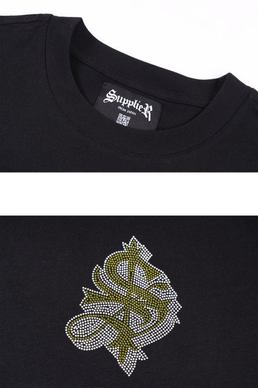 SUPPLIER (サプライヤー) Tシャツ RHINESTONE CROSS TEE 2.0 正規取扱 