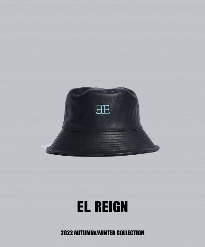 画像1: EL REIGN / "Rebellious" Leather hat -EMERALD- (1)