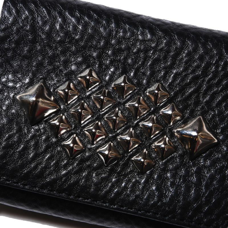 085003● CALEE STUDS LEATHER MULTI WALLET