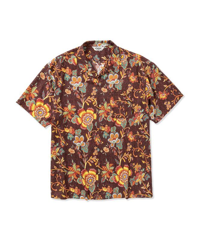 画像1: CALEE(キャリー) / R/P Flower pattern amunzen cloth S/S shirt (1)